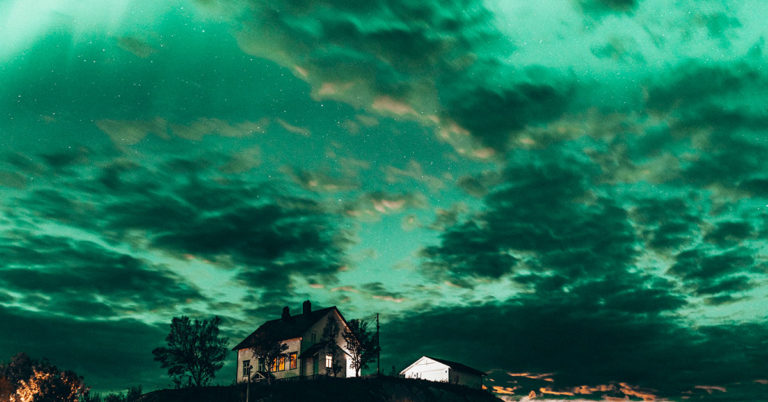Nothern lights in Lofoten, Norway